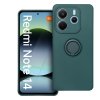 Silicone RING Case pouzdro 3v1 pro Xiaomi RedMi NOTE 14 5G zelené