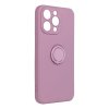 Silicone RING Case pouzdro 3v1 pro Apple iPhone 15 PRO (6,1") fialové