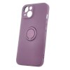 Silicone RING Case pouzdro 3v1 pro Apple iPhone 13 (6,1") fialové