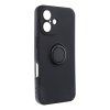 Silicone RING 3v1 pouzdro / kryt pro Apple iPhone 16, černá