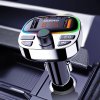 Dudao R2PRO+ FM transmitter s porty 2xUSB + USB-C PD 25W / RGB podsvícení / BT 5.3
