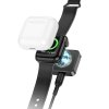 Hoco CW55 přenosná nabíječka s poutkem Apple Watch 2,5W / černá / USB-C + Apple Lightning