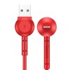 Baseus Maruko USB datový/dobíjecí kabel pro iPhone 5/6/7/8/X červený 2,1A CALQX-09