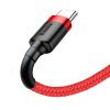 Baseus Cafule USB kabel - USB-C / 2m / 2A red CATKLF-C09