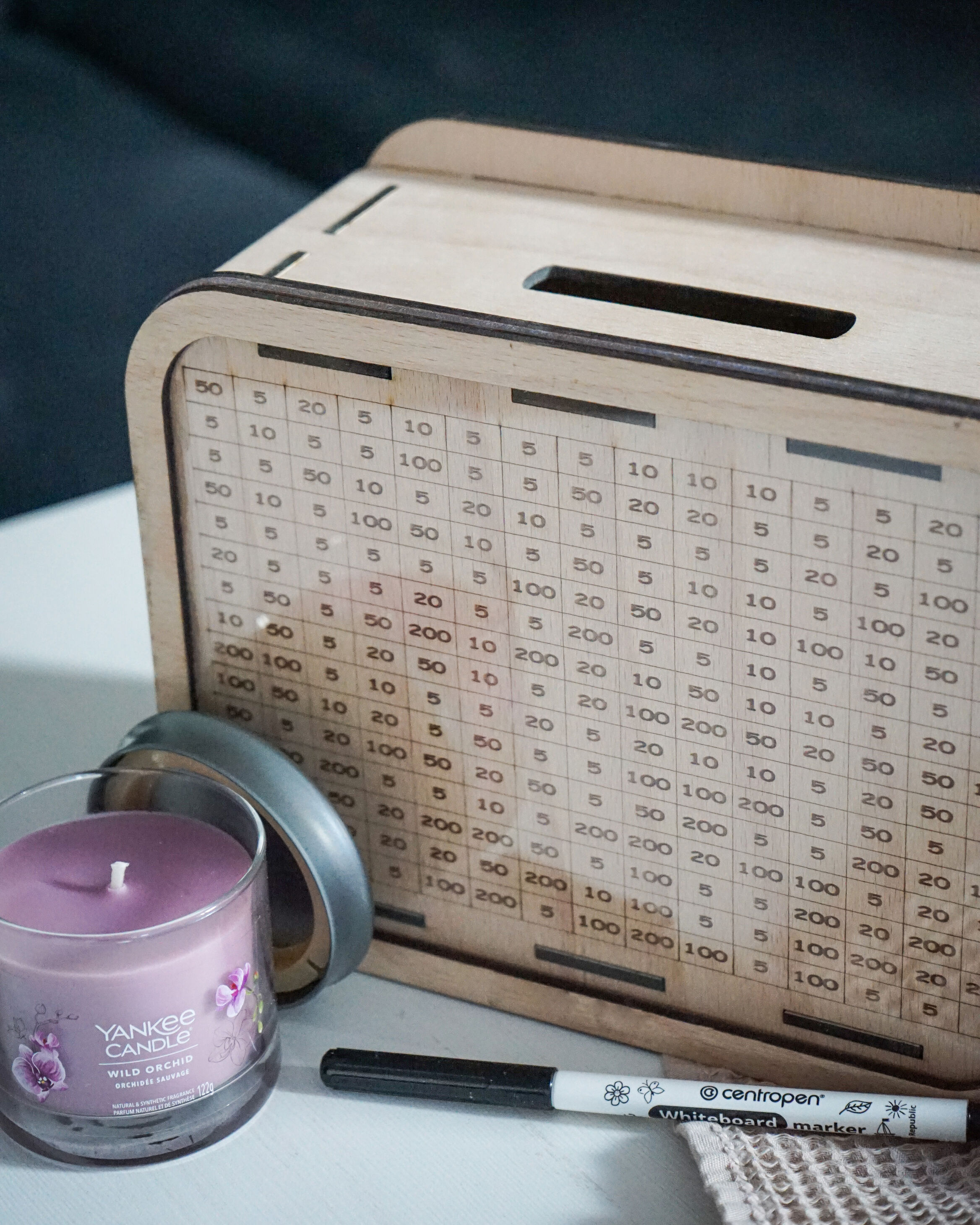 Motivační tabulka pod plexisklem