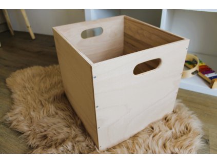 Dřevěný úložný box do Kallaxu – přírodní a minimalistický