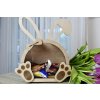 Dřevěný velikonoční zajíček – dekorativní krabička na sladkosti
