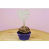 Zápichy na cupcakes – dřevěná srdíčka
