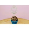 Velikonoční zápichy na cupcakes – dřevěné dekorace