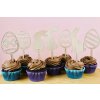 Velikonoční zápichy na cupcakes – dřevěné dekorace
