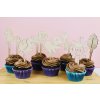 Safari zápichy na cupcakes – dřevěné dekorace