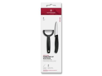 Sada kuchyňského nože a škrabky Victorinox Swiss Classic 2 ks