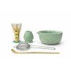 Čajový set matcha (chasen, chashaku, chawan miska, stojánek, sítko)