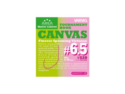 1347 1 hacek varivas tournament hook canvas vel 6 5 15ks