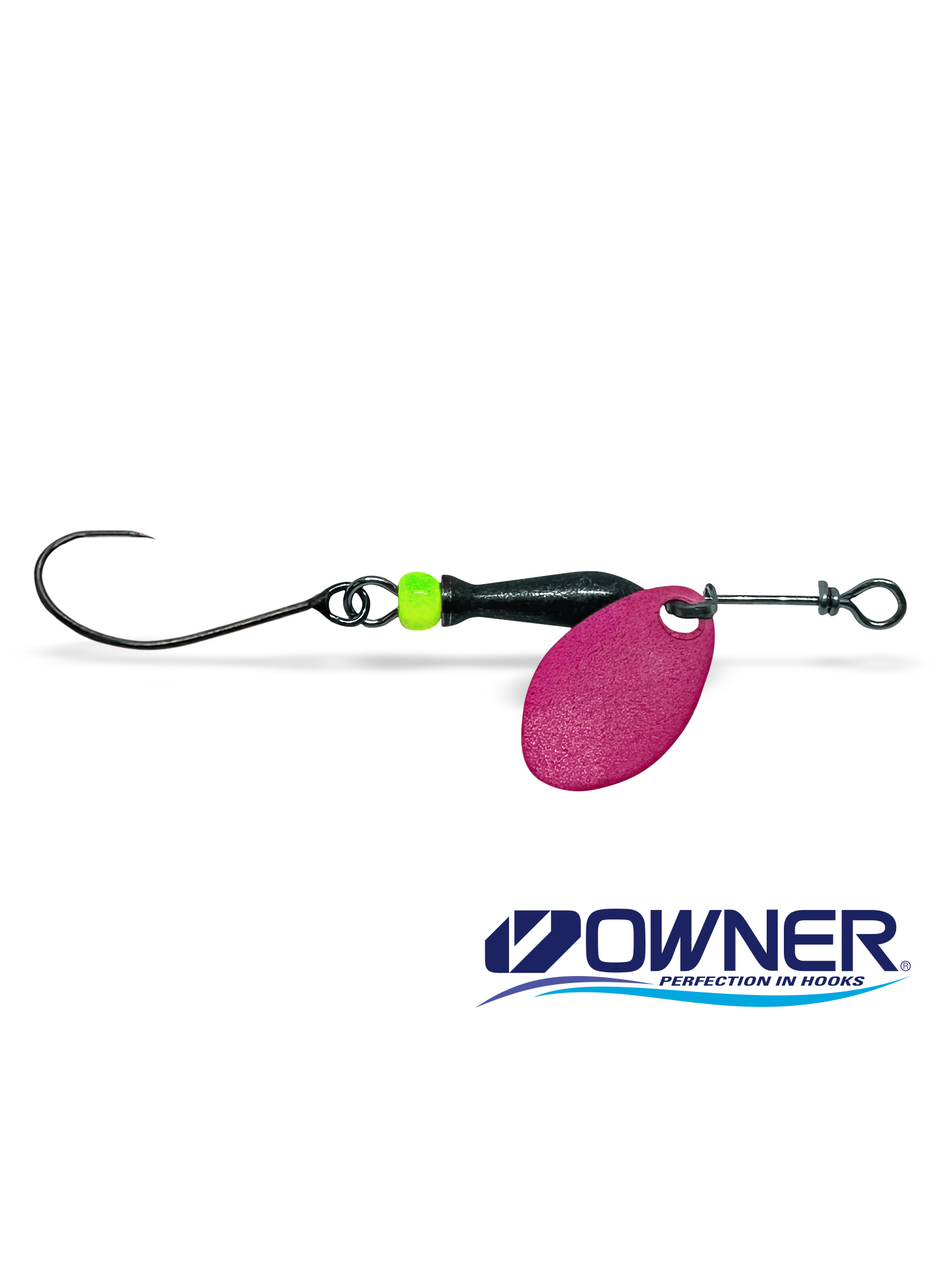 Rotačka Jigovky.cz Classic Barbless 0 Fluo Pink (Black/Chartreuse body)
