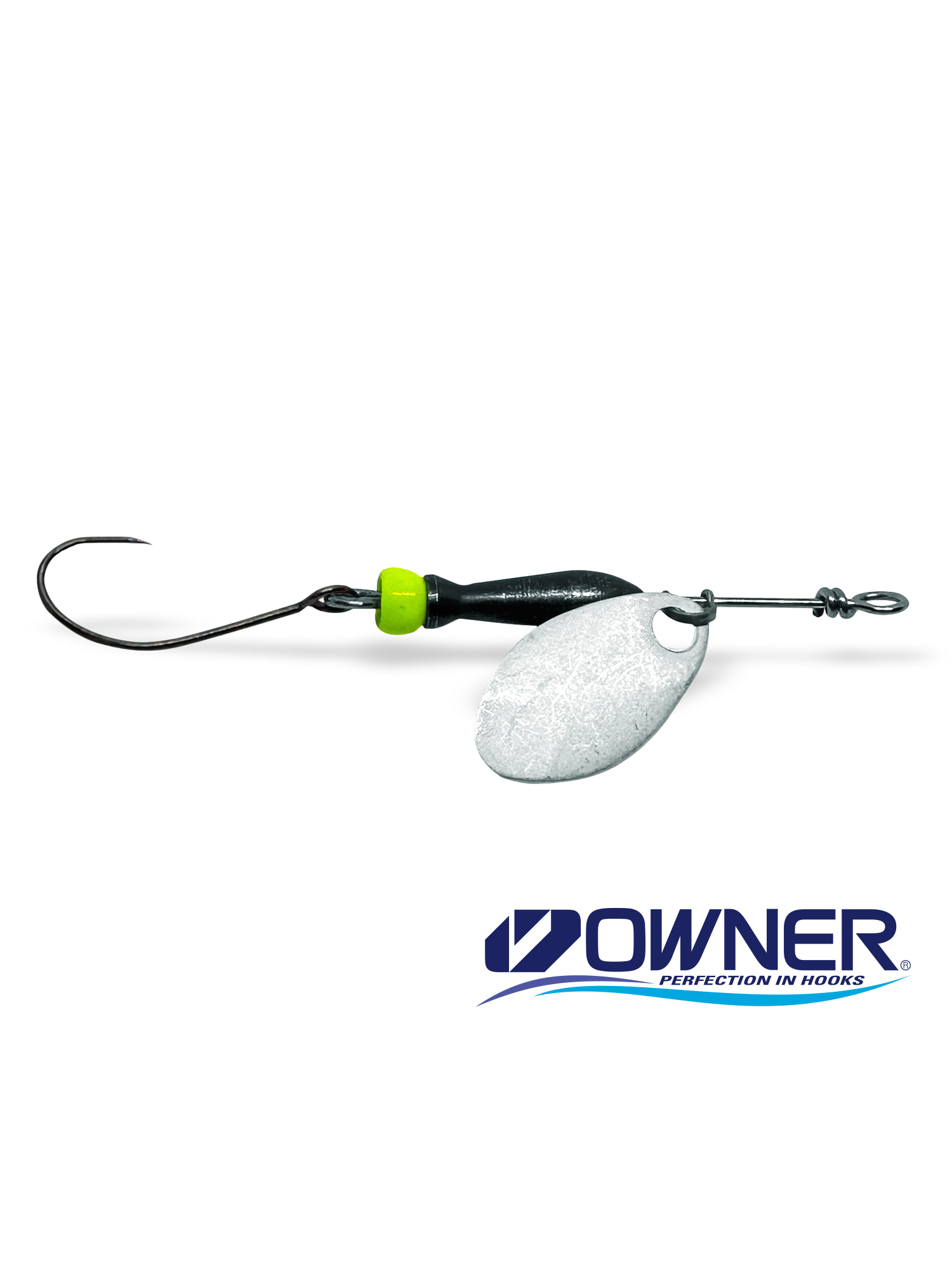 Rotačka Jigovky.cz Classic Barbless 00 Silver (Black/Chartreuse body)