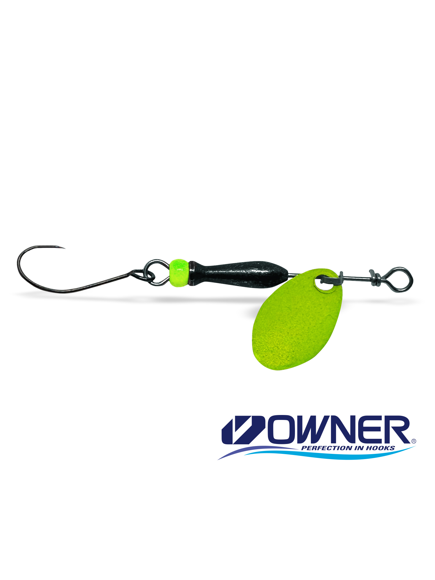 Rotačka Jigovky.cz Classic Barbless 00 Fluo Yellow (Black/Chartreuse body)