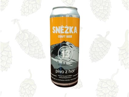 Pecký pivovar Sněžka 13° 0,5L polotmavá