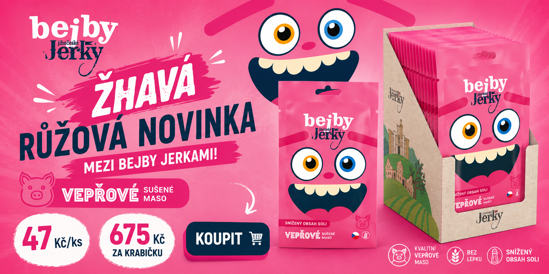 Bejby Jerky vepřové