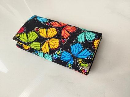 originílní, dímská, luxusní, elegantní, peněženky, barevná motýlci