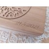 JIK WOOD Krabička Strom života s datem a inicialami 2