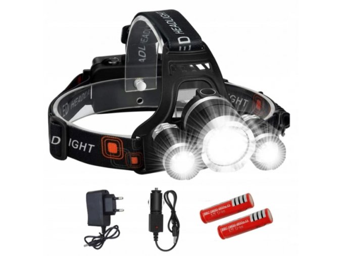 Čelovka LED 3x CREE XML T6 2000lm