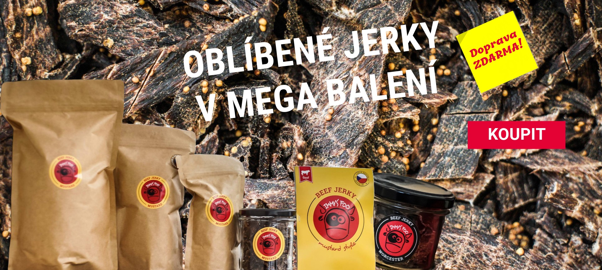 Oblíbené jerky v mega balení