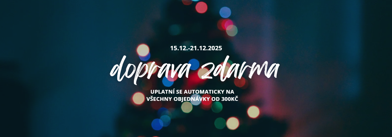 Doprava zdarma na objednávky od 15. do 21.12.2025