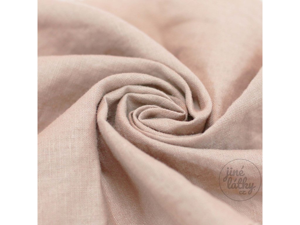 Fine Linen Fabric Nude Pink 1800x1800