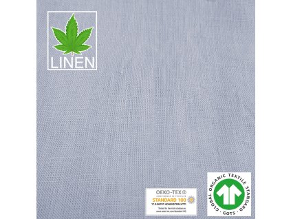 fabrilogy gots hemp linen light blue