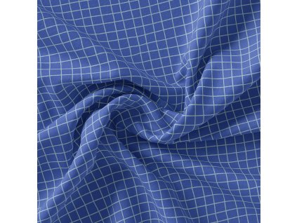 GRID BLUE fabric