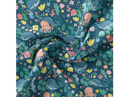 sea animals fabric 1000x1000
