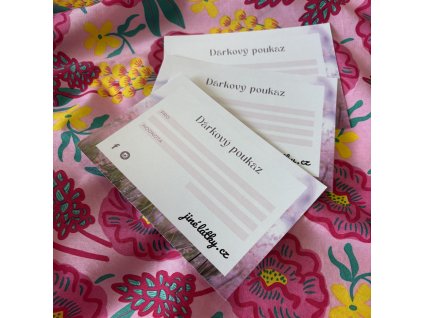 Dárkový poukaz v hodnotě 2000 Kč