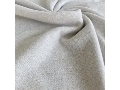 RECYCLED - Jemná pletenina z recyklovaných materiálů v barvě světlý šedý melír