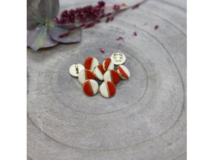wink buttons off white tangerine