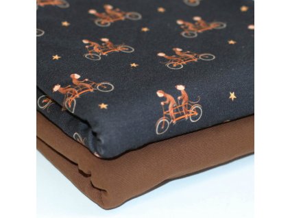 Jersey fabric Monkey On Bike 2 1800x1800