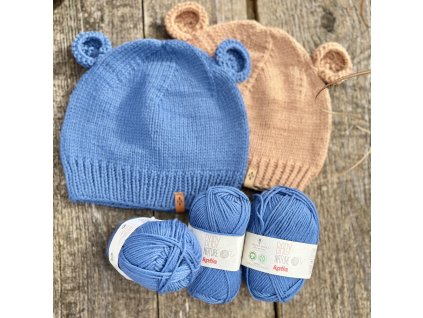 BABY NATURE - ORGANIC WOOL - Organická vlněná příze v barvě Královská modrá