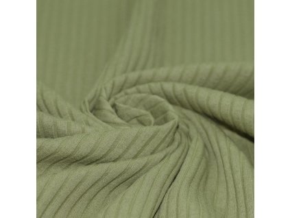 Wide Drop Needle Rib Fabric Olive Green 1800x1800