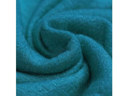 Gekookte Wol petrol blauw 1800x1800