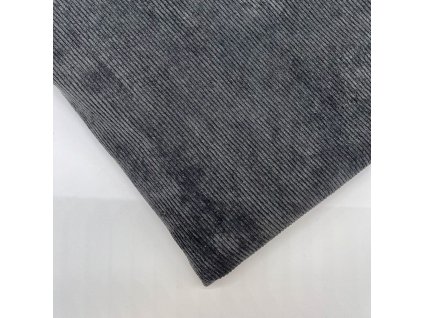 Praný manšestr se spandexem v barvě Antracitová Tmavá šedá