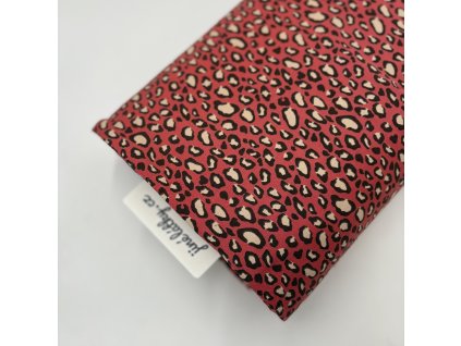 Teplákovina French Terry s motivem Animal Terracotta Leo