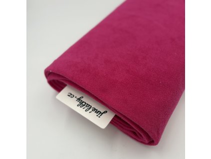 Froté pružná teplákovina v barvě výrazně Růžová