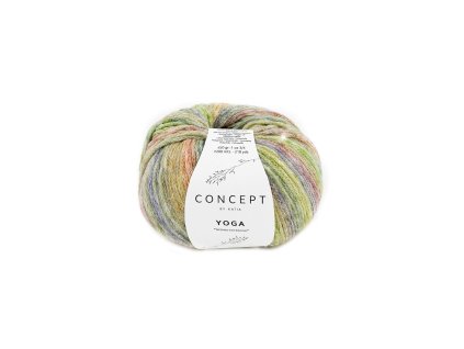 yarn wool yoga knit cotton merino extrafine polyamide green red autumn winter katia 203 fhd