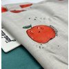 Bio bambus Teplákovina - FRENCH TERRY BAMBI - Jablíčko, sv šedá linky 290 gr,HANKE FABRICS