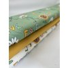 Bio bavlněný úplet - BIO JERSEY - Crazy kytičky zelená - 200 gr, HANKE FABRICS