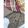 Wooltouch látka v keprové vazbě v barvě Přírodní hnědá melíř