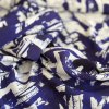 Viskózová látka Atelier Jupe digitální tisk modrá&bílá