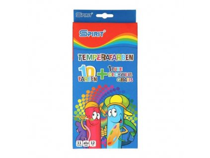 Barvy temperové 12 ml - sada 11 ks