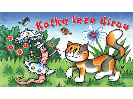 Kočka leze dírou