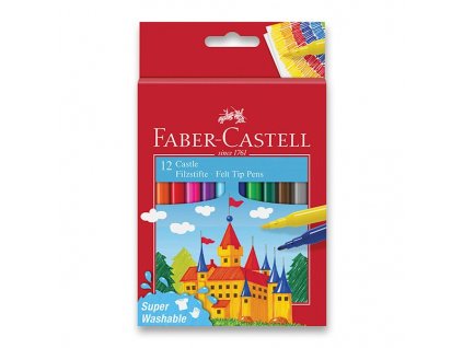 Dětské fixy Faber-Castell Castle - 12 barev
